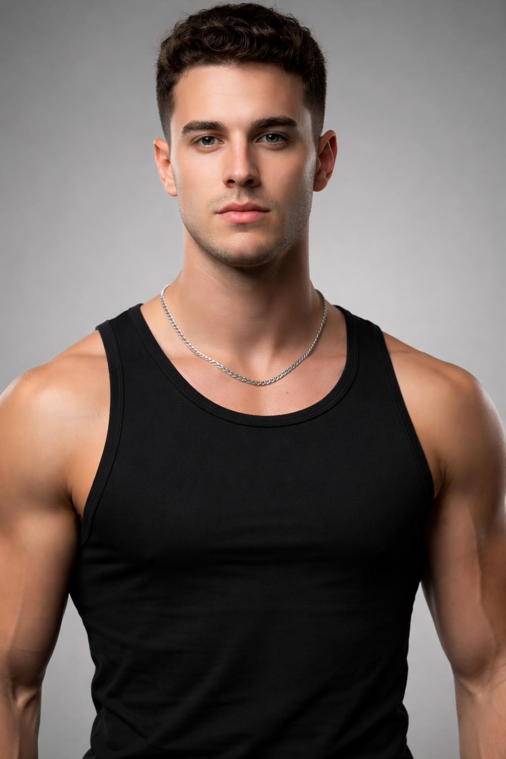Close-up of FORGE Vest fabric and fit — men's gym wear India
